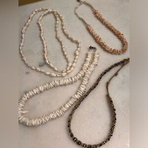 Set of Four Beach Necklaces